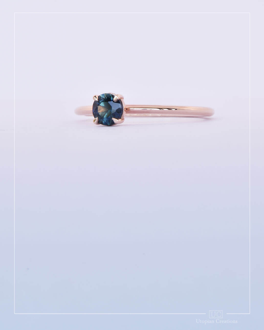 Isolde - Blue Parti Australian Sapphire Ring