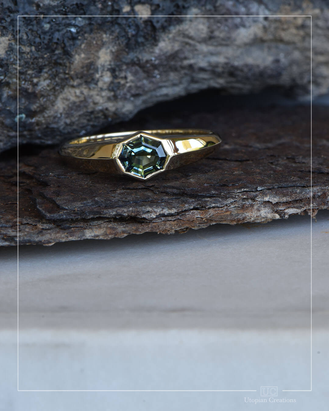 Anthea - Australian Parti Sapphire Ring