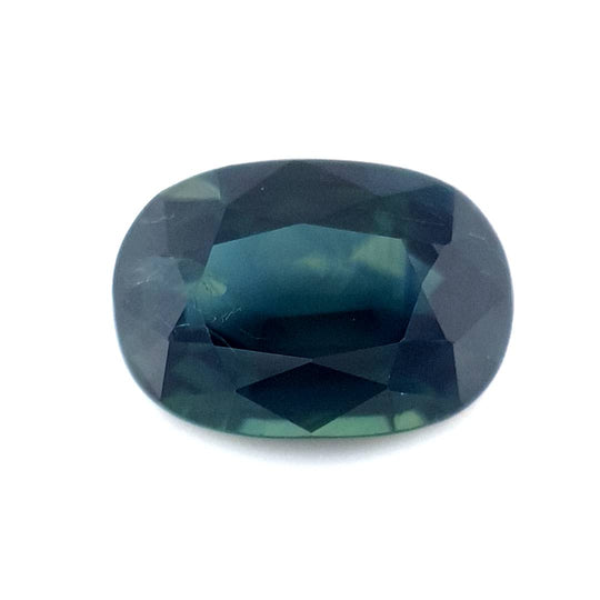 1.53ct Australian Sapphire, Parti, Blue, Teal, Yellow, Green - Oval