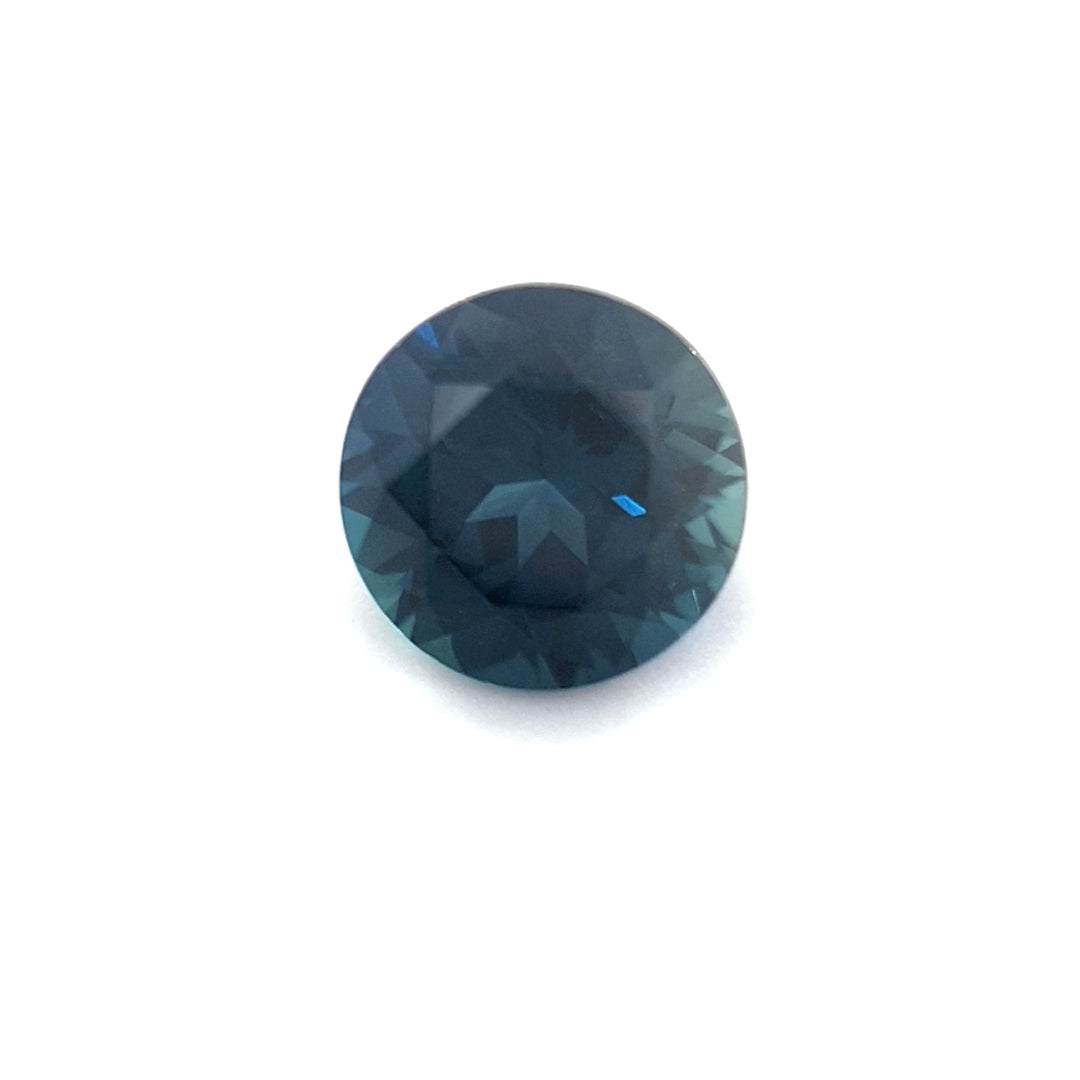 1.07ct Australian Sapphire, Blue, Teal - Round