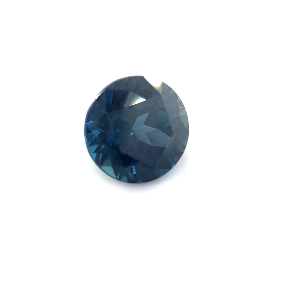 1.07ct Australian Sapphire, Blue, Teal - Round