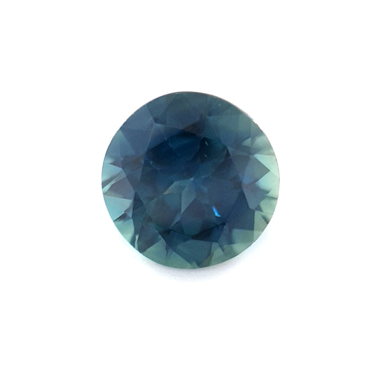 1.28ct Australian Sapphire, Blue teal - Round