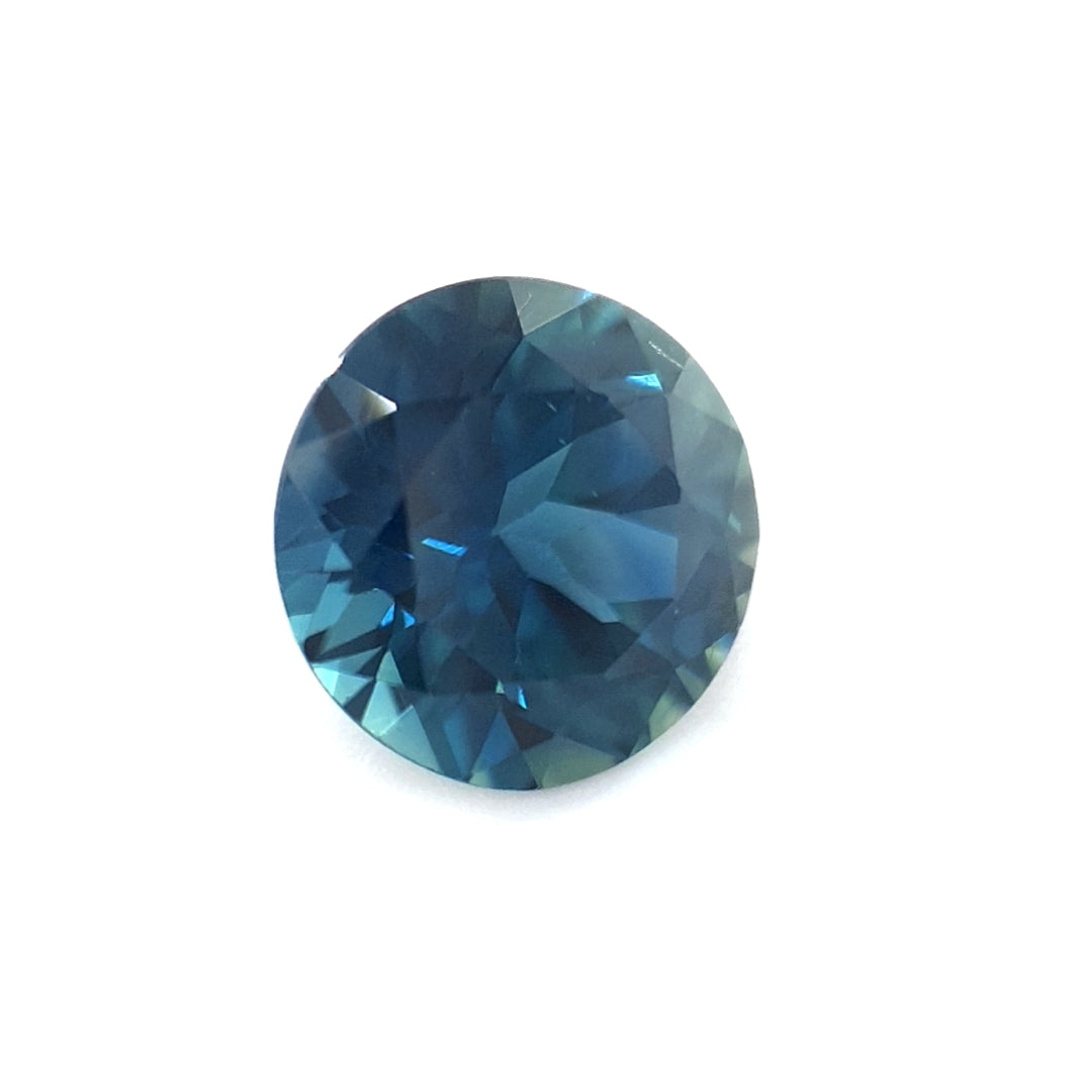 1.28ct Australian Sapphire, Blue teal - Round