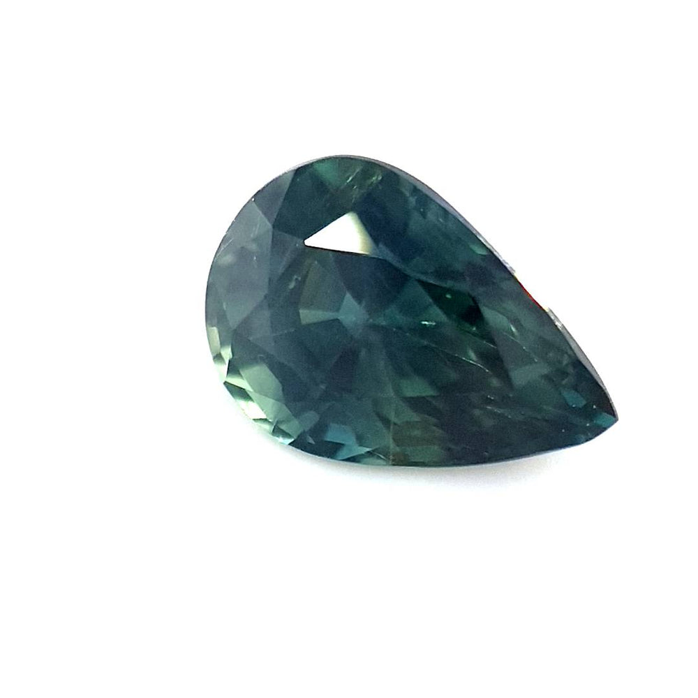 1.27ct Australian Sapphire, Parti, Blue, Teal, Yellow - Pear