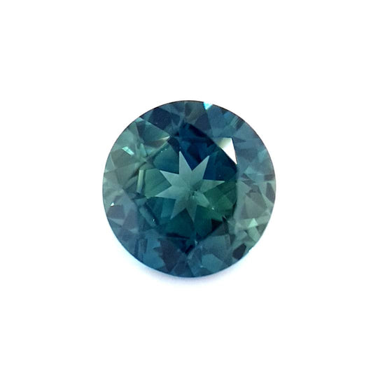 0.96ct Australian Sapphire, Blue, Teal - Round