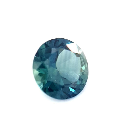 0.96ct Australian Sapphire, Blue, Teal - Round