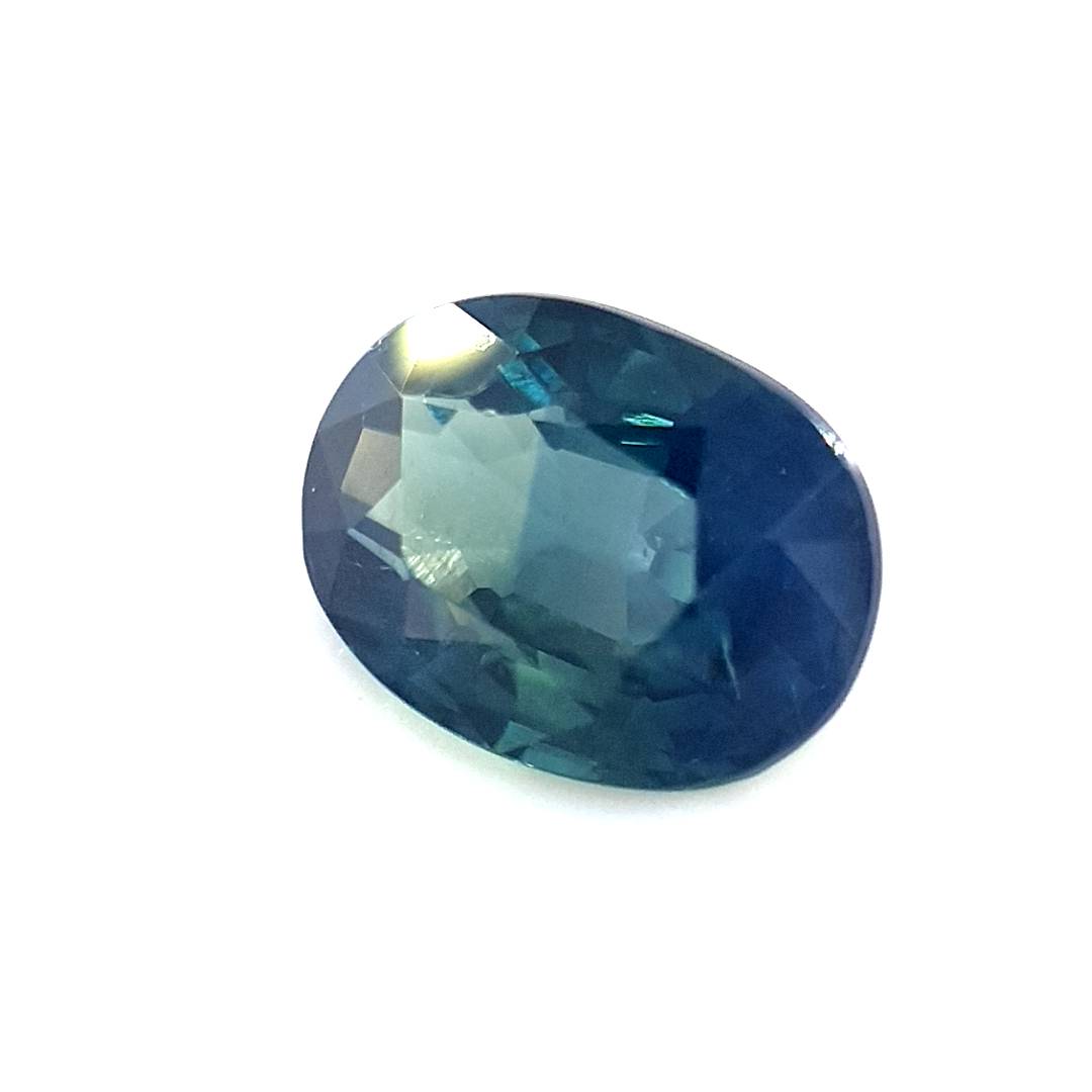 1.27ct Australian Sapphire, Deep Teal - Oval