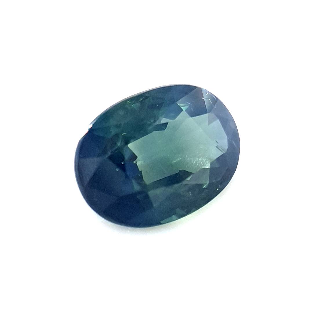 1.27ct Australian Sapphire, Deep Teal - Oval