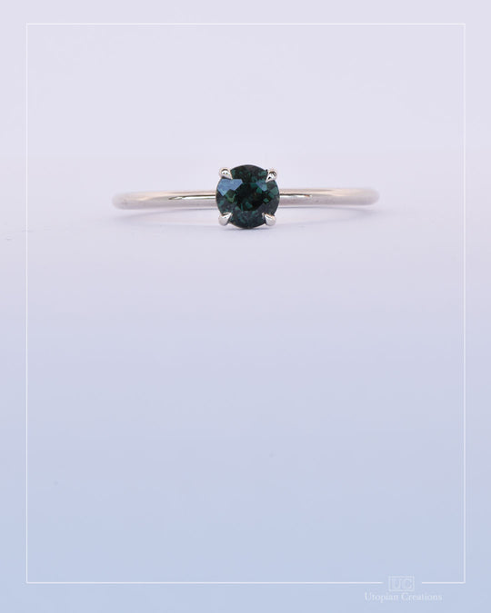 Tamsin - Deep Green Australian Sapphire Ring