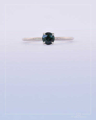 Tamsin - Deep Green Australian Sapphire Ring