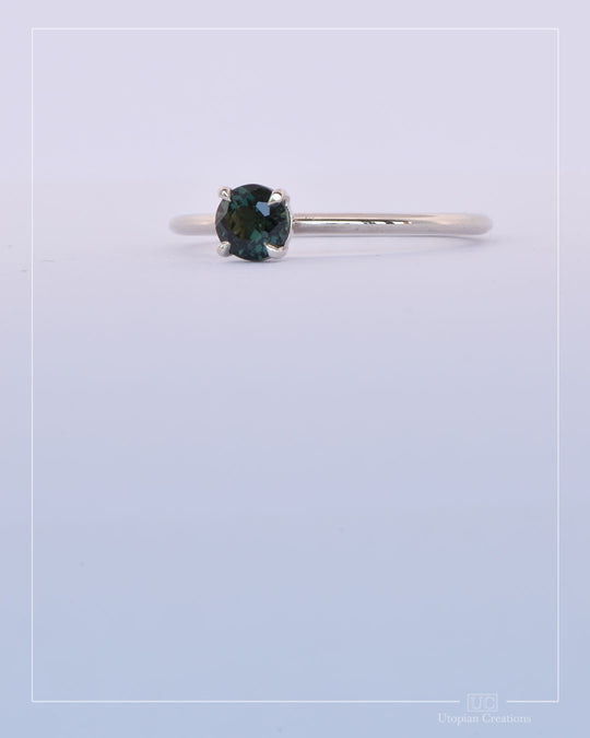 Tamsin - Deep Green Australian Sapphire Ring