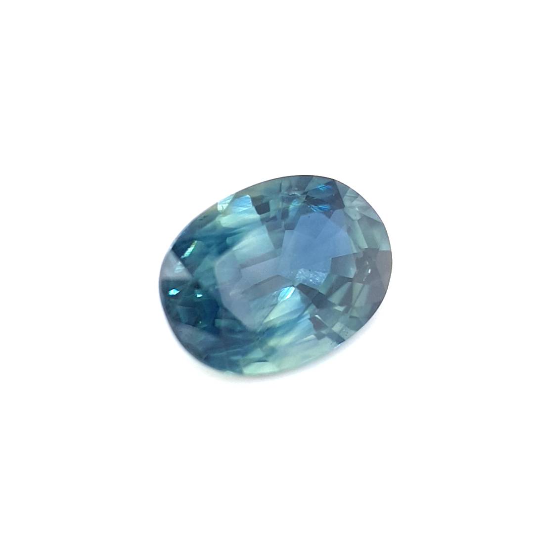 0.96ct Australian Sapphire, Parti, Blue, Teal - Oval