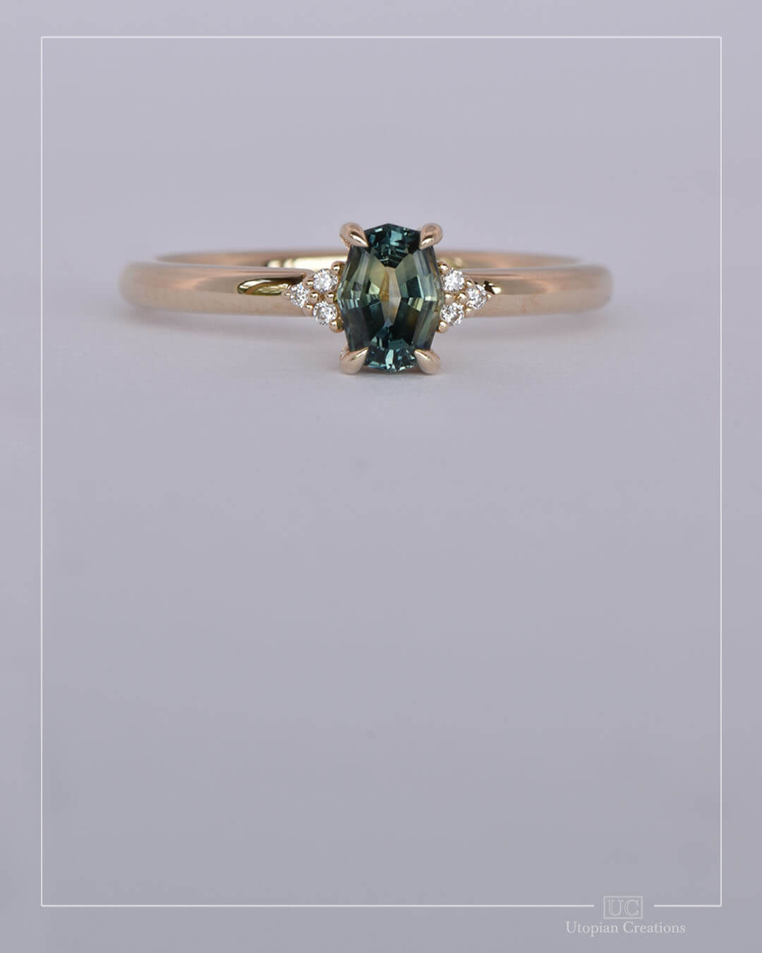 Azura - Parti Australian Sapphire and Diamond Ring