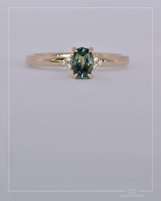 Azura - Parti Australian Sapphire and Diamond Ring