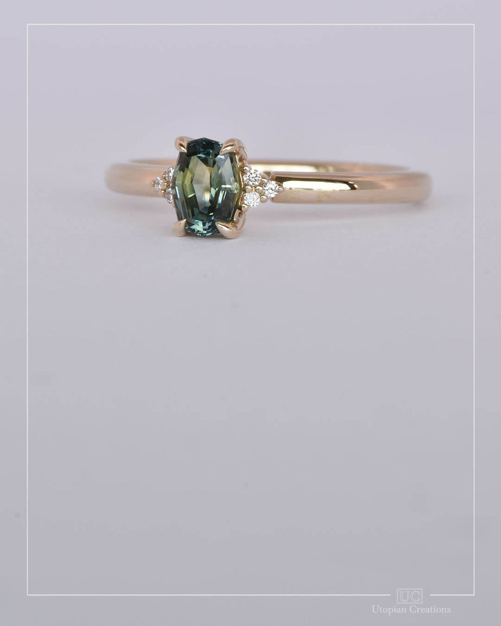 Azura - Parti Australian Sapphire and Diamond Ring