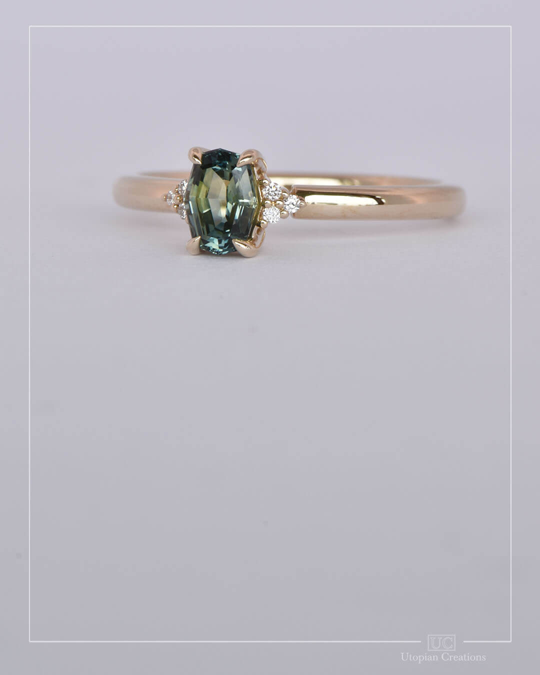 Azura - Parti Australian Sapphire and Diamond Ring