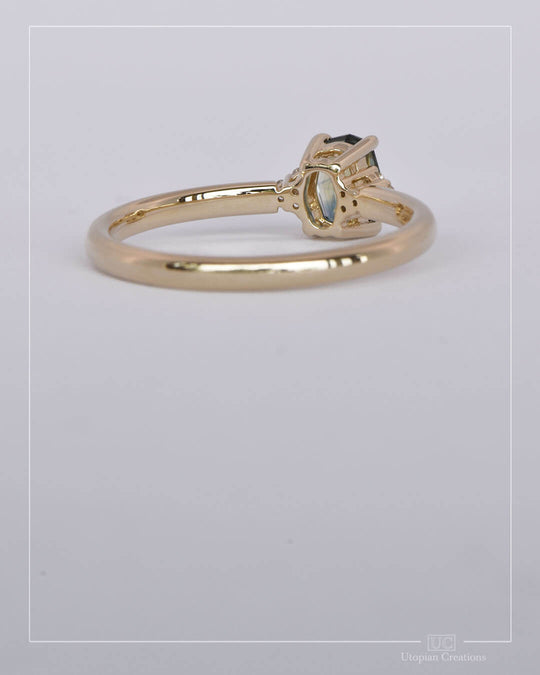 Azura - Parti Australian Sapphire and Diamond Ring