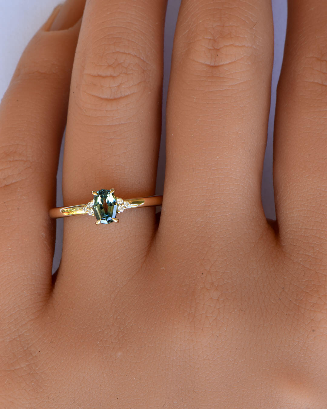 Azura - Parti Australian Sapphire and Diamond Ring