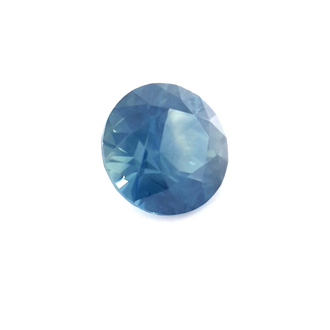 1.05ct Australian Sapphire, Blue, Teal - Round