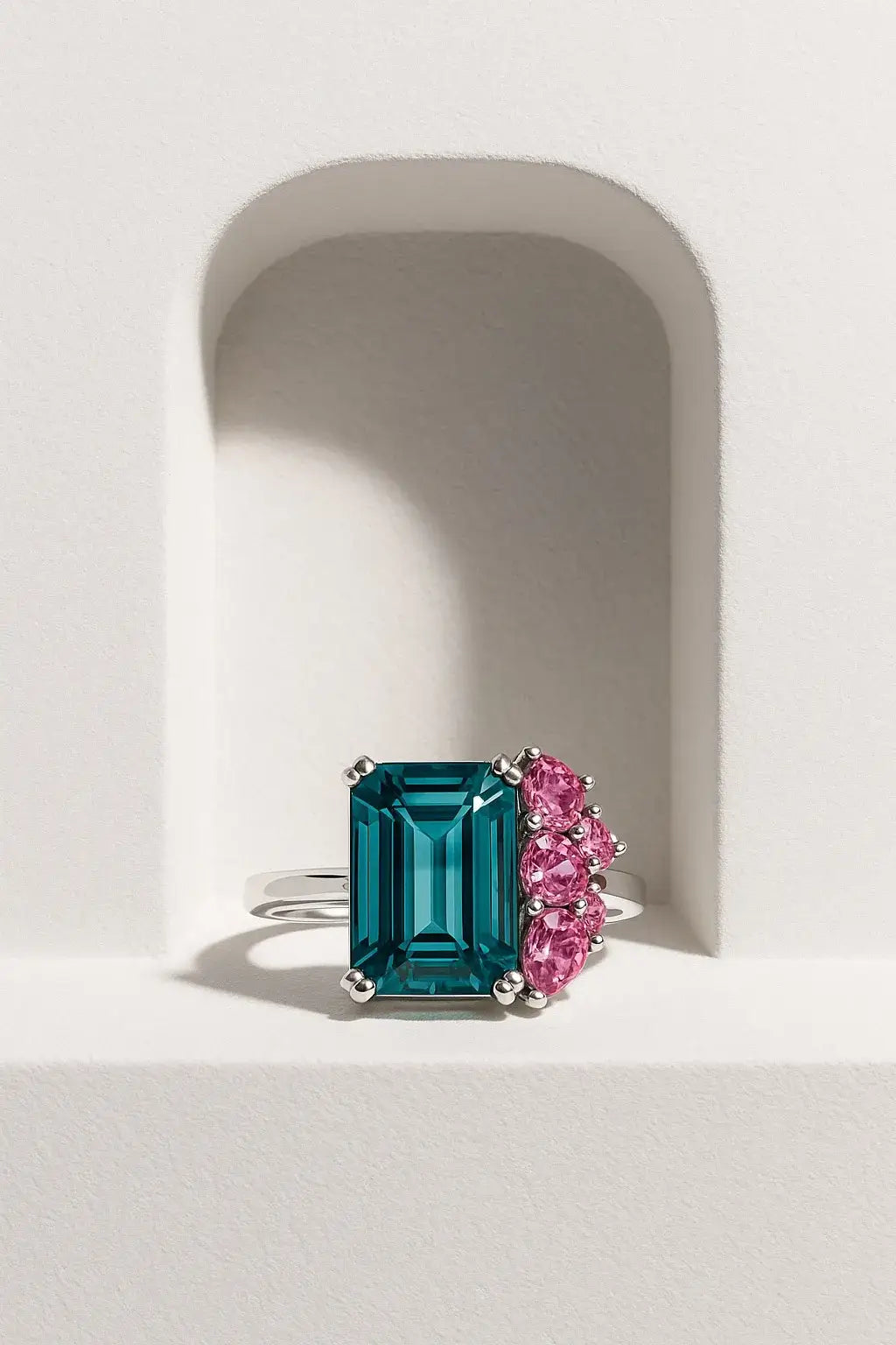 3.49ct Nigerian Tourmaline, Blue, Teal - Emerald Cut