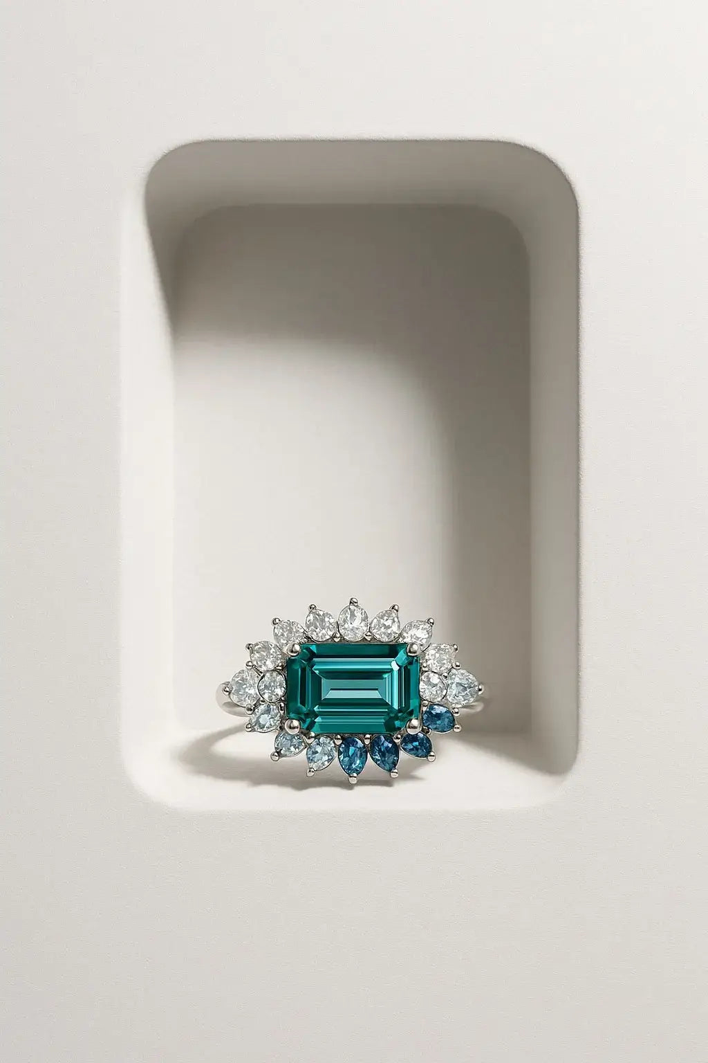 3.49ct Nigerian Tourmaline, Blue, Teal - Emerald Cut