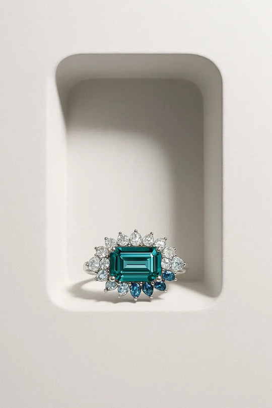 3.49ct Nigerian Tourmaline, Blue, Teal - Emerald Cut