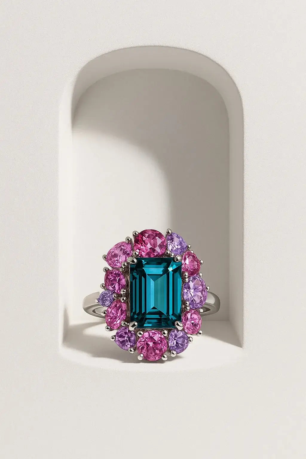 3.49ct Nigerian Tourmaline, Blue, Teal - Emerald Cut