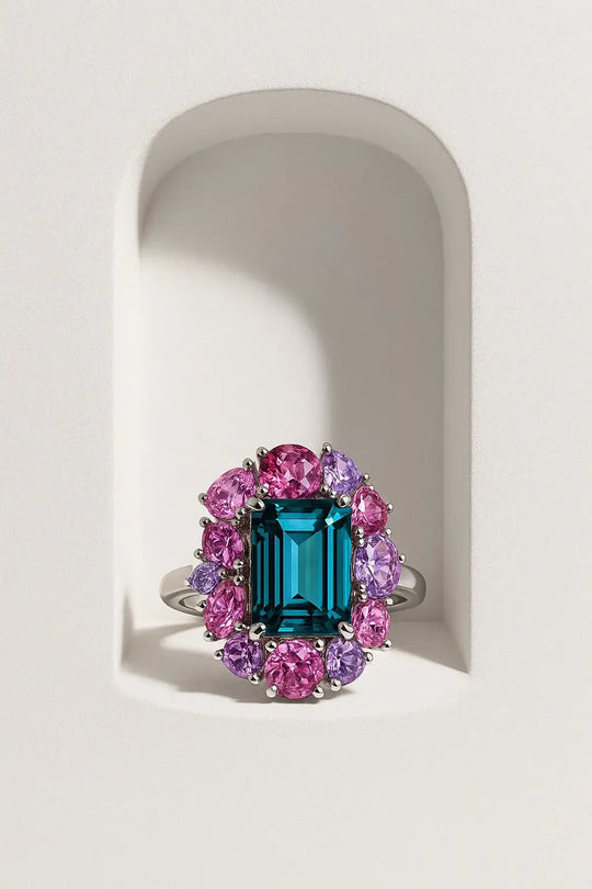 3.49ct Nigerian Tourmaline, Blue, Teal - Emerald Cut