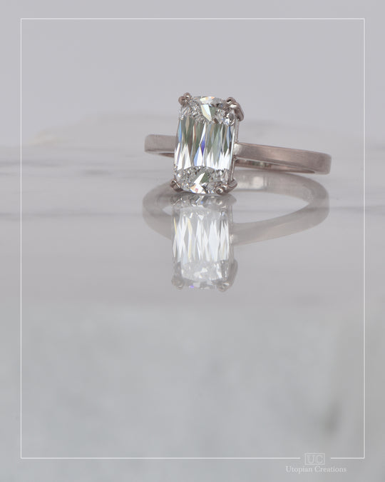 Bridgeton - Lowered solitaire, 2.08ct Cushion Cut, Lab Diamond