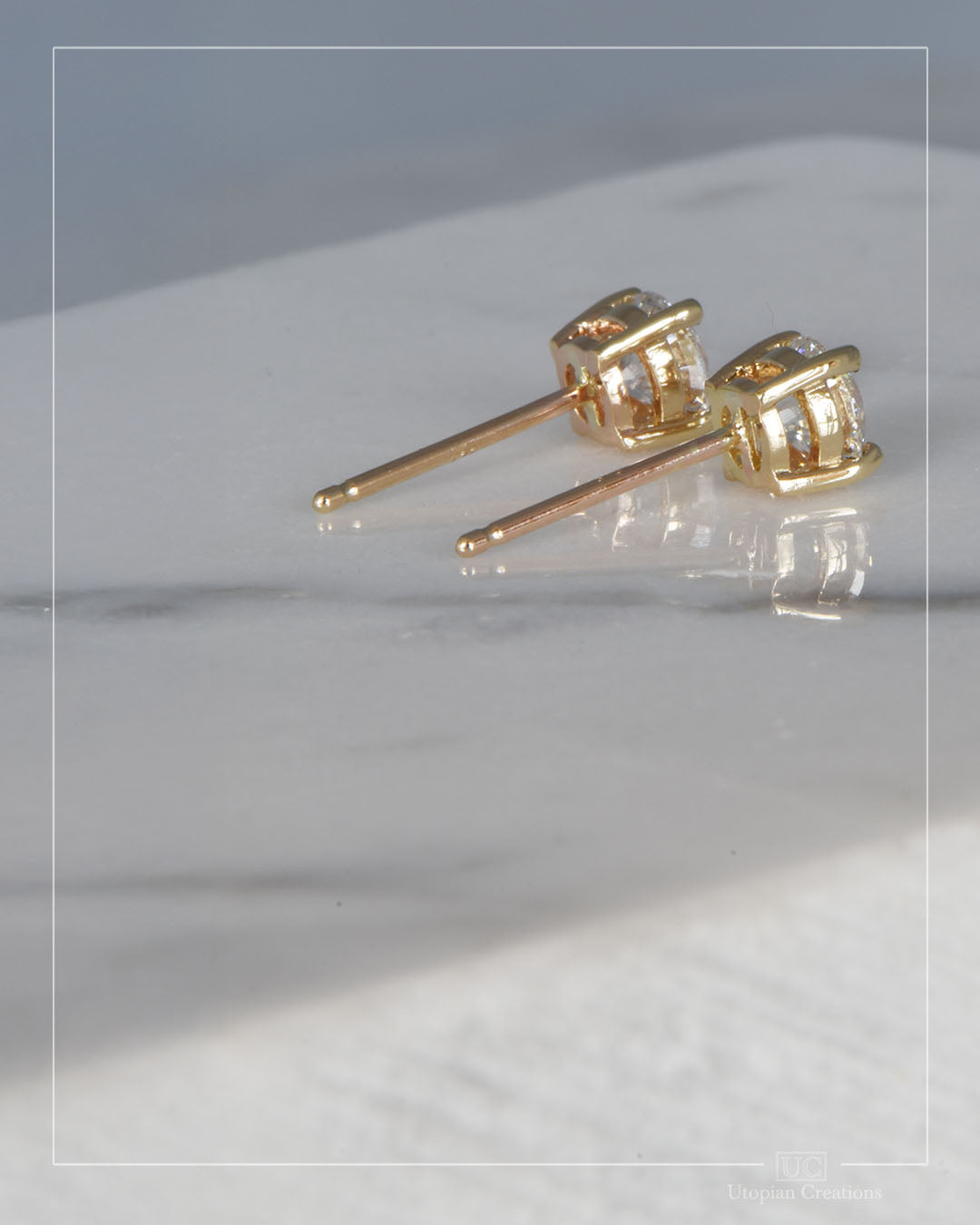 Classic Everyday Diamond Earrings - Yellow Gold - 0.88tcw