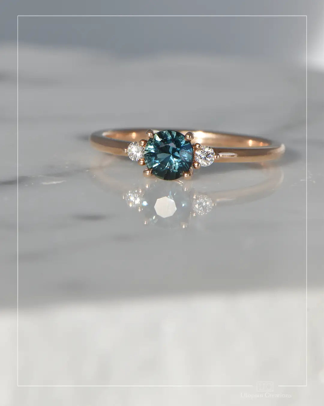Cleora - Australian Parti Sapphire Trilogy - Aster Collection