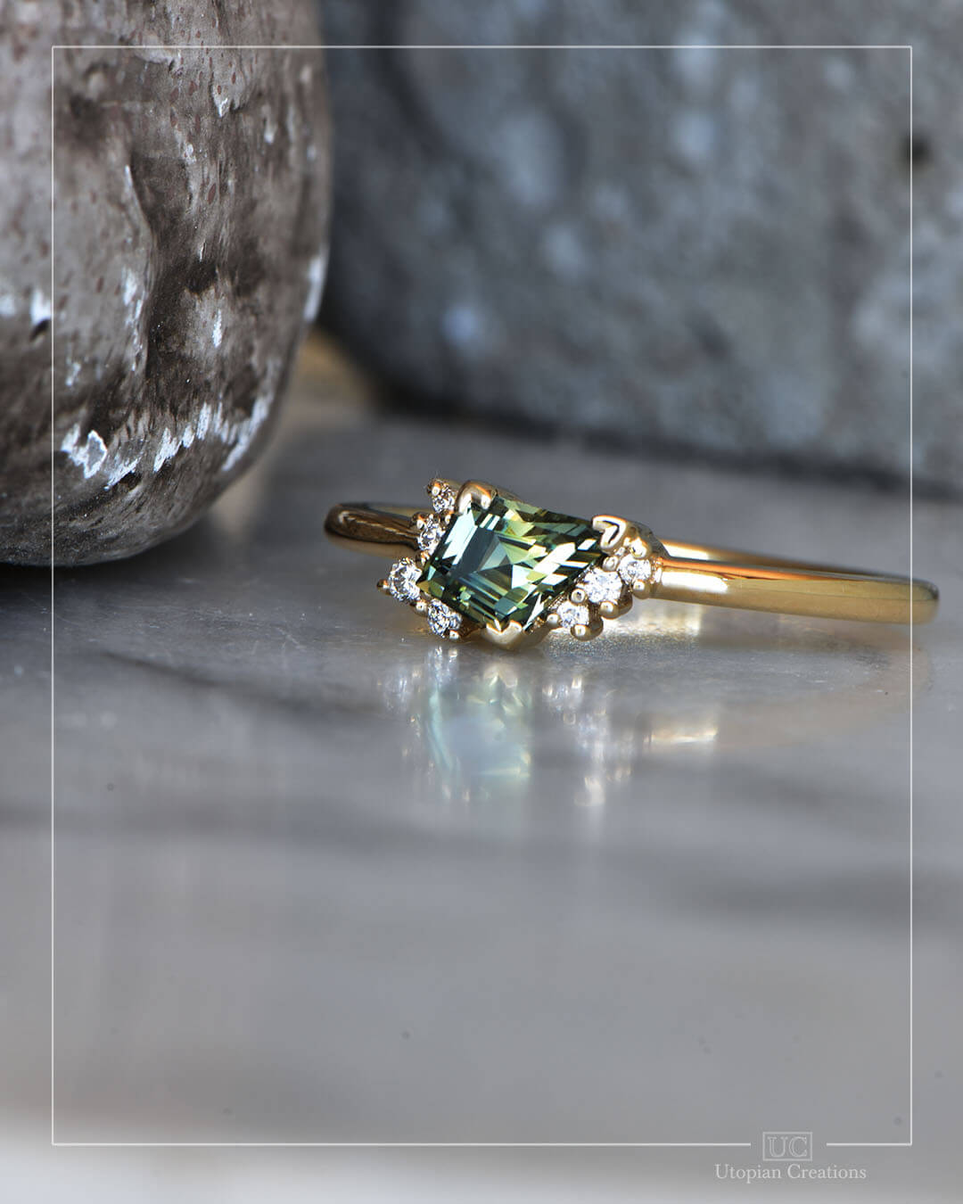 Cleo - Australian Sapphire and Diamond Ring