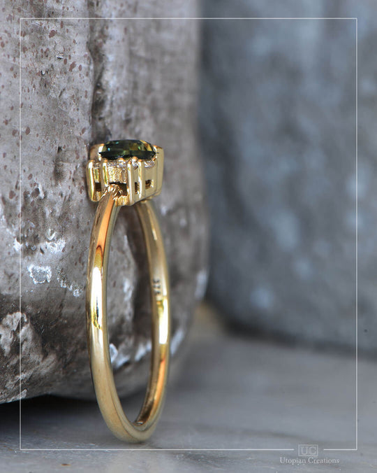 Cleo - Australian Sapphire and Diamond Ring