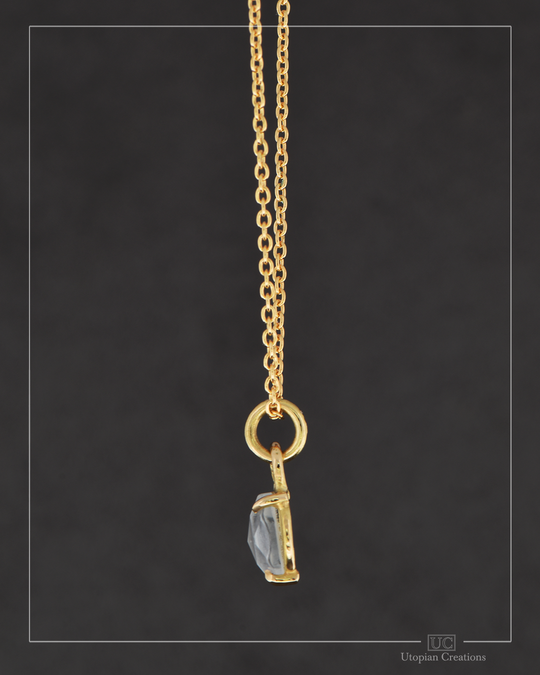 Rose cut Topaz - 18k Yellow Gold - Poppy