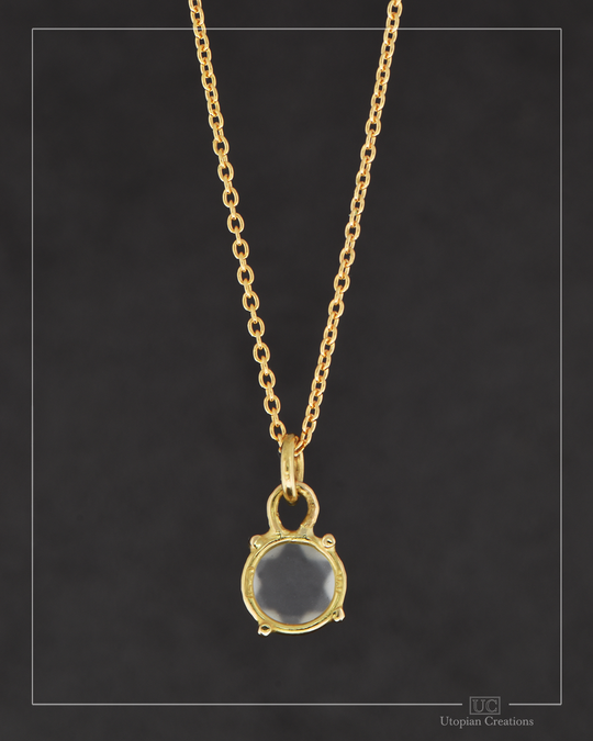 Rose cut Topaz - 18k Yellow Gold - Poppy