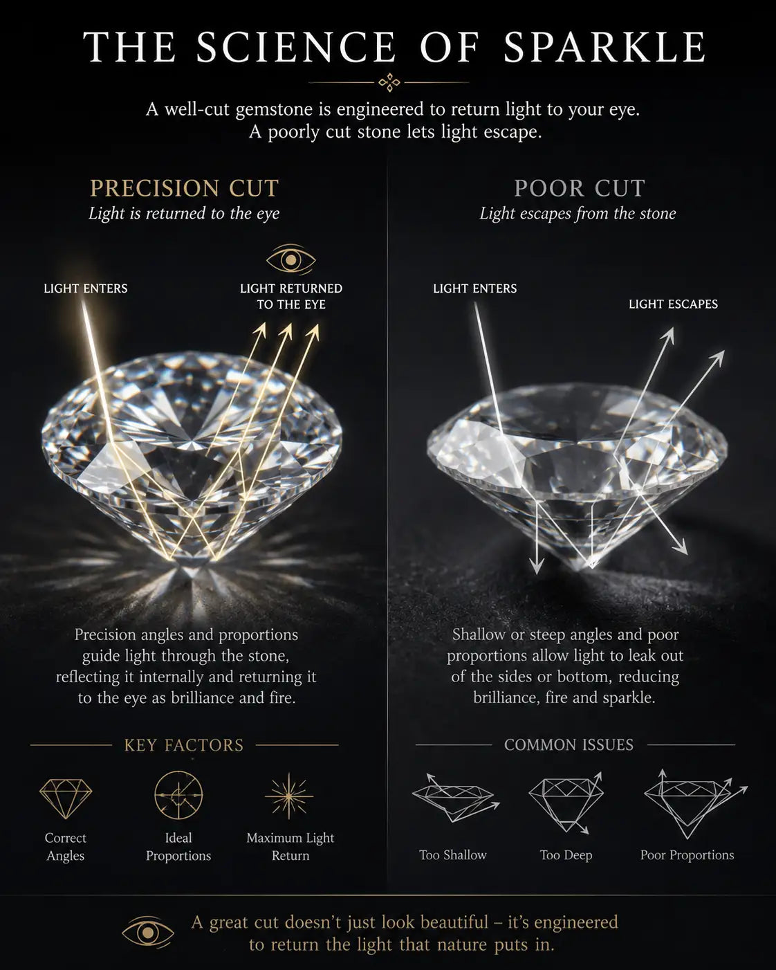 Anatomy of a faceted gem