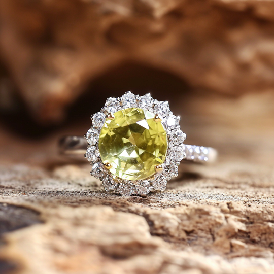 4.15ct Australian Yellow/Parti Sapphire - Round