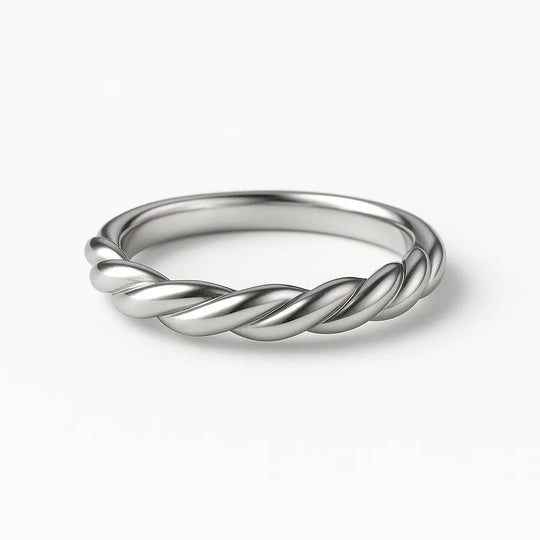 Lynn Wedding Ring – Twisted Braided Band