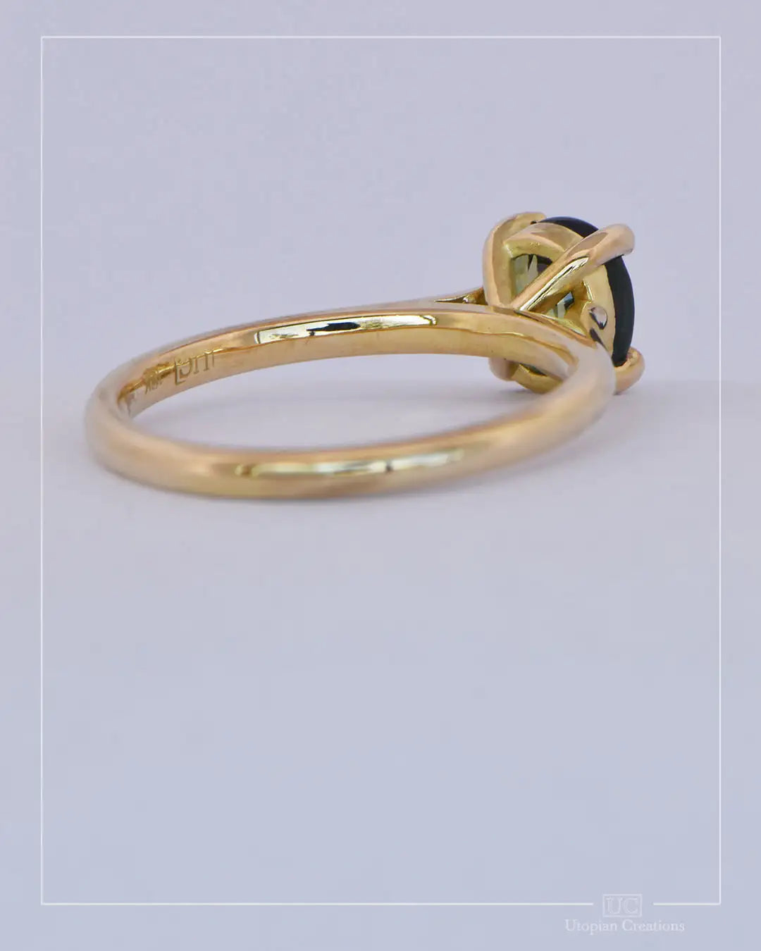 Fern – 1.56ct Australian Parti Sapphire in 18k Yellow Gold