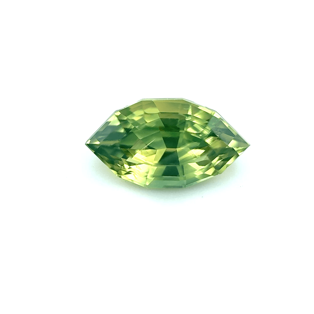 Sapphire | 0.93ct, Marquise, Lime Green