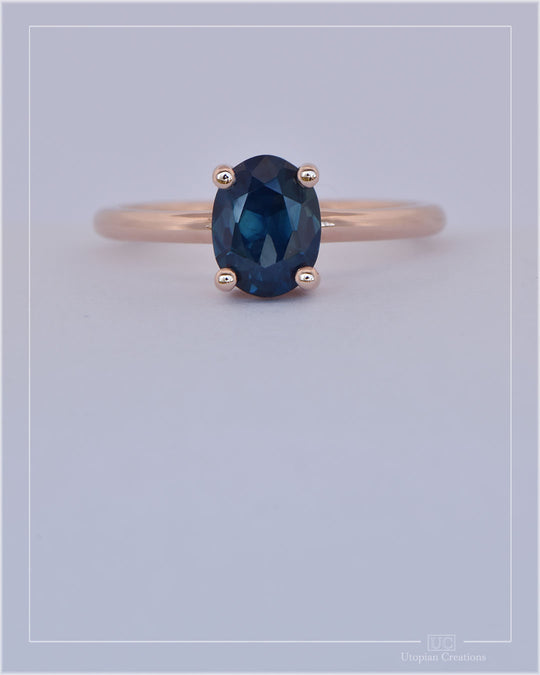 Gemini — 18k Rose Gold | Nigerian Sapphire