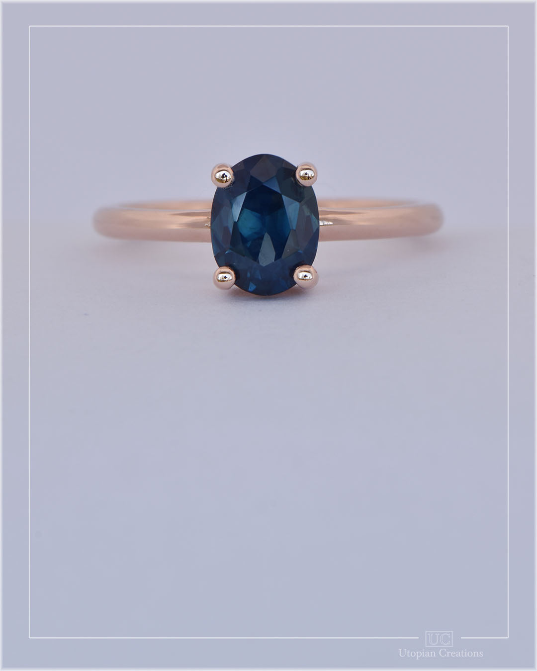 Gemini — 18k Rose Gold | Nigerian Sapphire