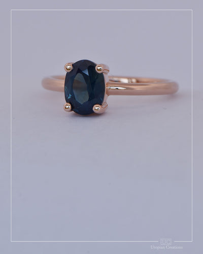 Gemini — 18k Rose Gold | Nigerian Sapphire