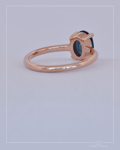 Gemini — 18k Rose Gold | Nigerian Sapphire