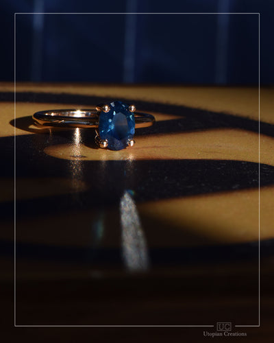 Gemini — 18k Rose Gold | Nigerian Sapphire