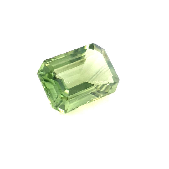 1.16ct Australian Sapphire, Apple Green - Emerald Cut