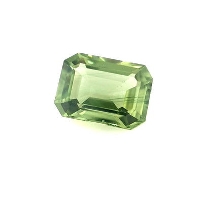 1.16ct Australian Sapphire, Apple Green - Emerald Cut