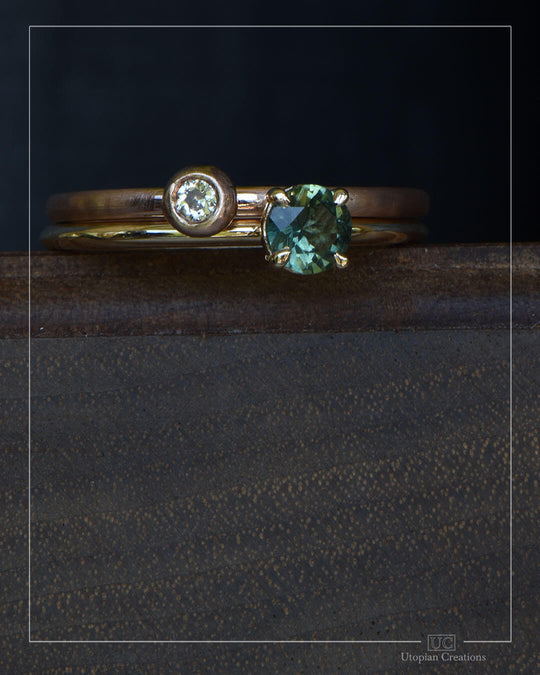 Aisling - Antique Diamond Pebble Ring