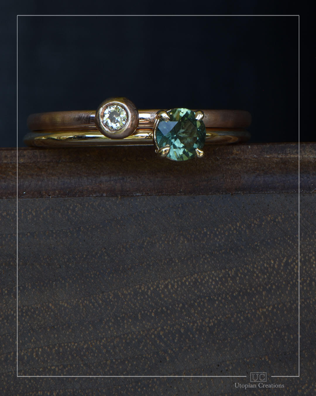 Aisling - Antique Diamond Pebble Ring