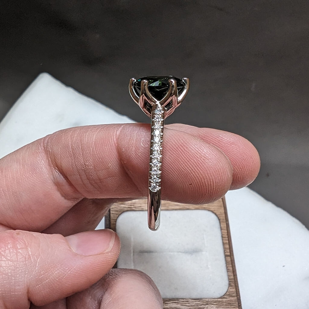 Hibiscus - Ring Only, Choose The Main Gemstone Separately